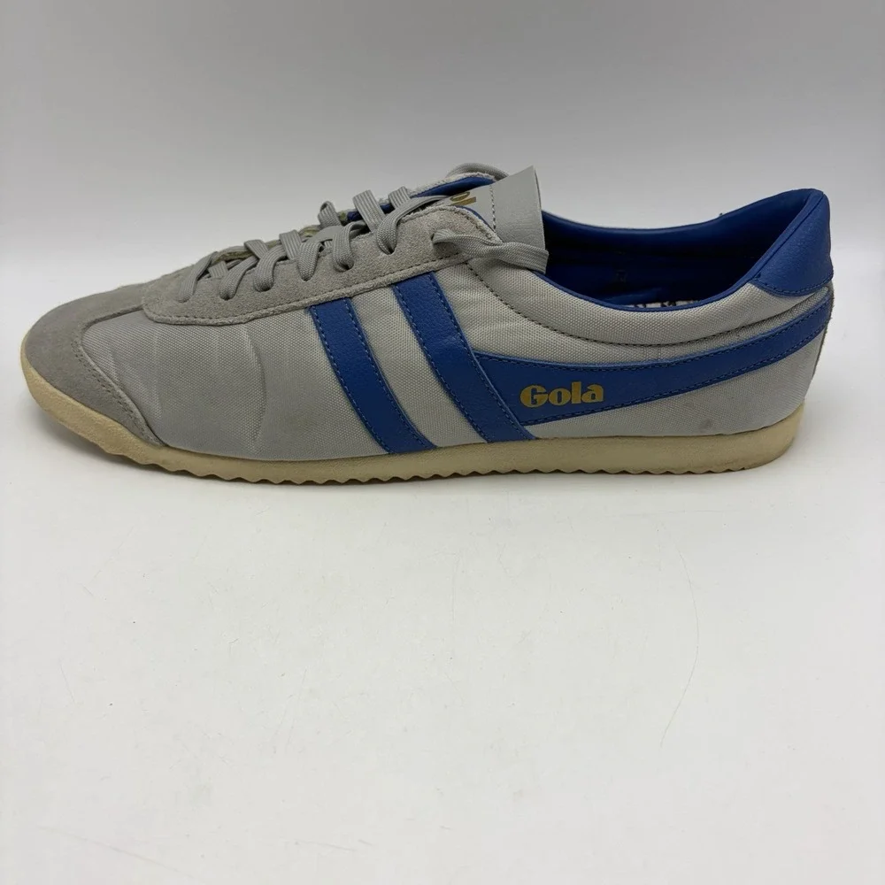 Gola Bullet Trainers Sneakers Mens Gray Nylon Blue Preppy Casual